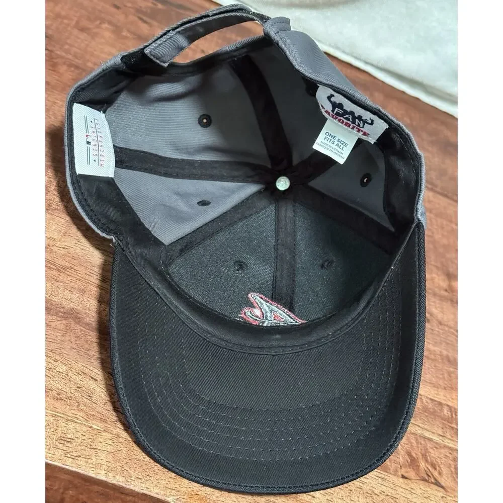 Atlanta Braves MLB Fan Favorite Black Hat Cap Adult Men's Adjustable Strapback